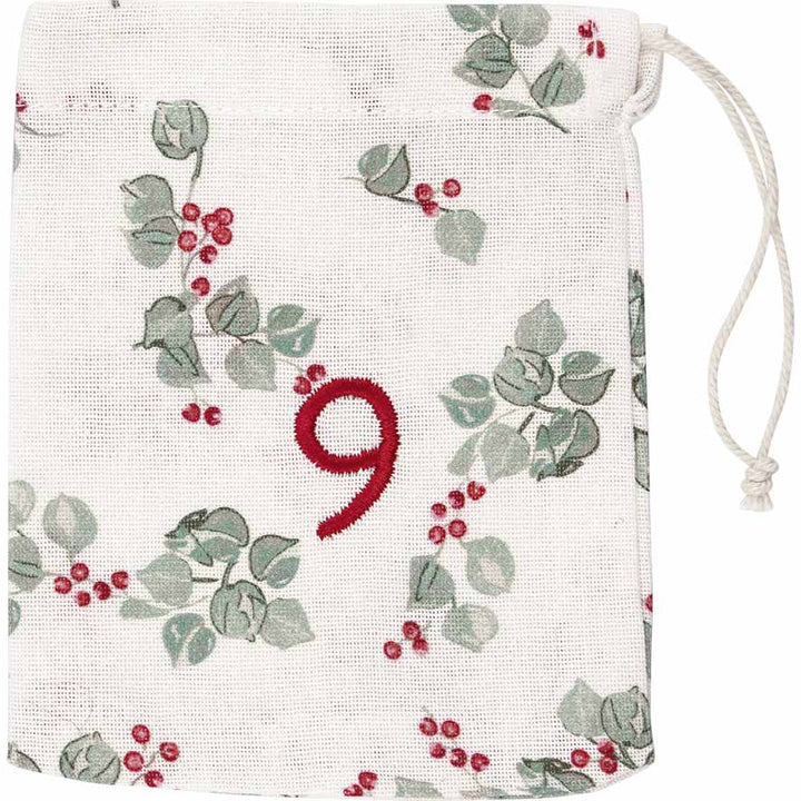 GreenGate - Charline Weihnachtskalender Stoffsäckchen 1-24