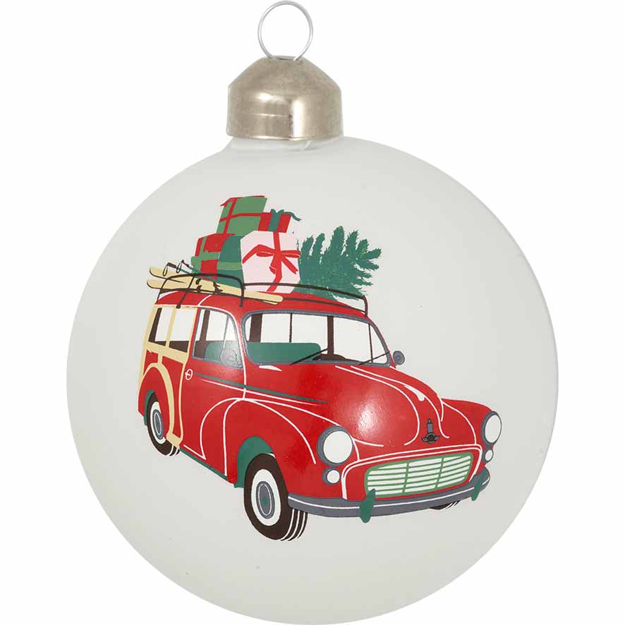 GreenGate - Charline Car Auto Weihnachtskugel white