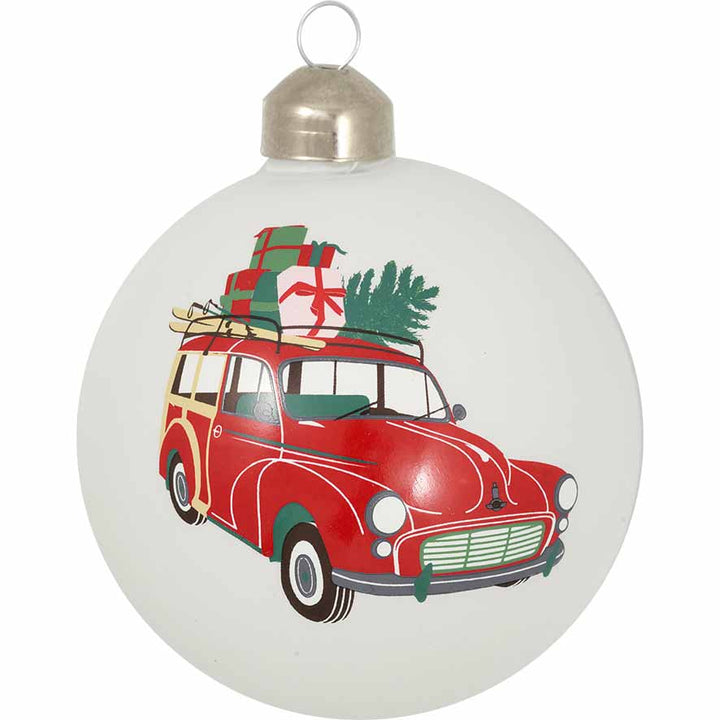 GreenGate - Charline Car Auto Weihnachtskugel white
