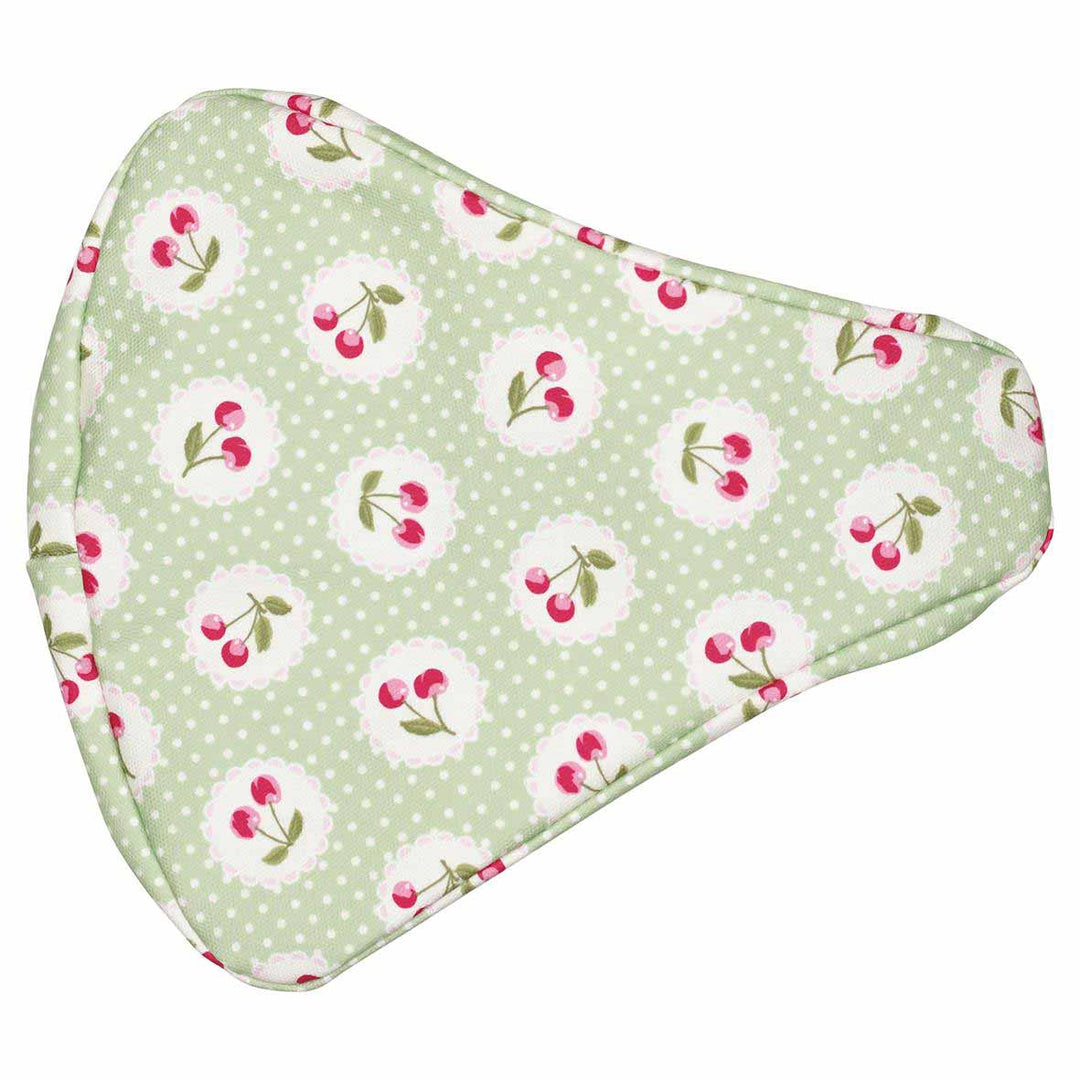 GreenGate - Cherry Berry Fahrradsitzbezug pale green