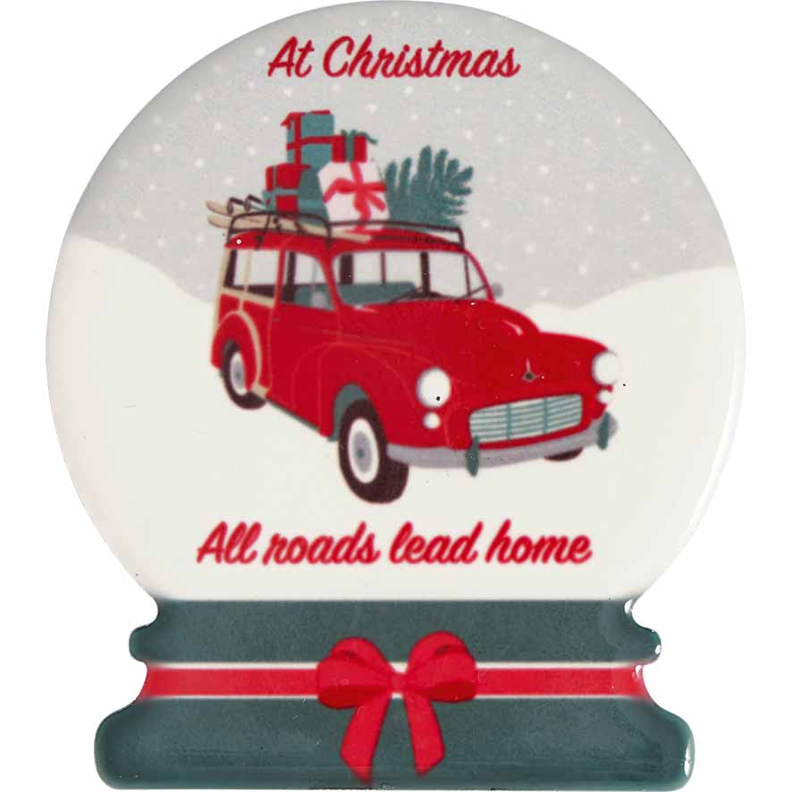 GreenGate - Christmas car Magnete 4er-Set red