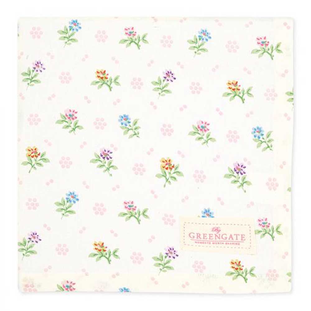 GreenGate - Cilja Tischdecke white 100 cm x 100 cm