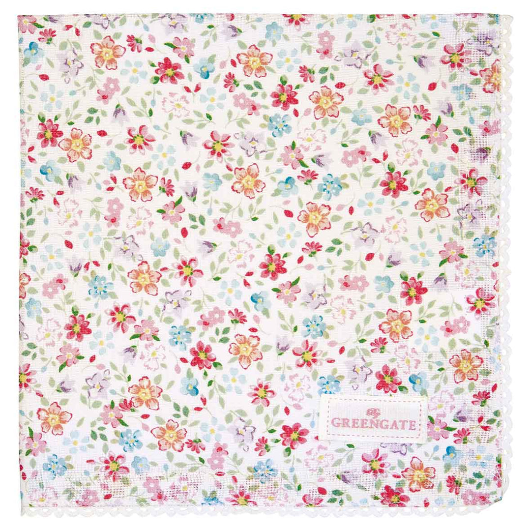 GreenGate - Clementine Stoffserviette mit Spitze white