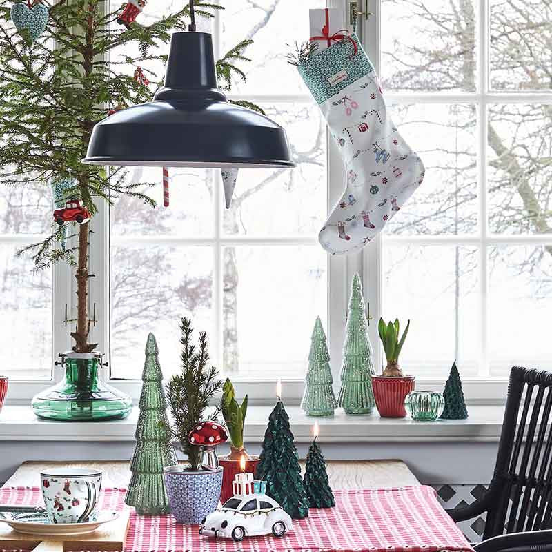 Greengate - Joselyn Weihnachtsbaum Glas-Glitter groß