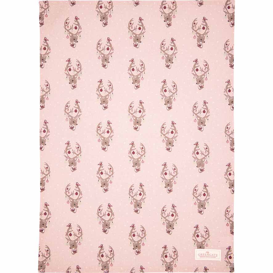 GreenGate - Dina Tischdecke pale pink 100 x 100 cm