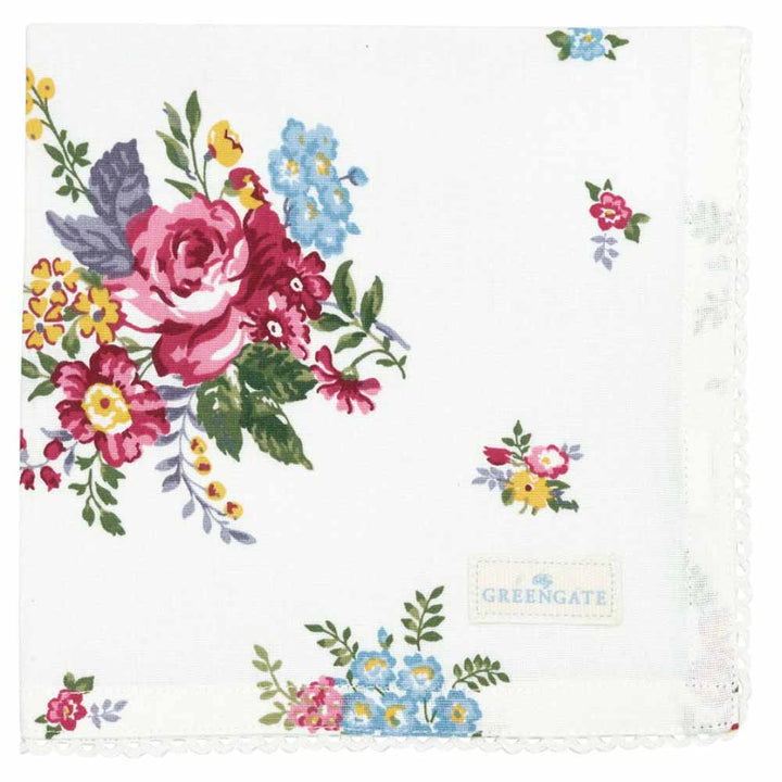 GreenGate - Elina Stoffserviette mit Spitze white