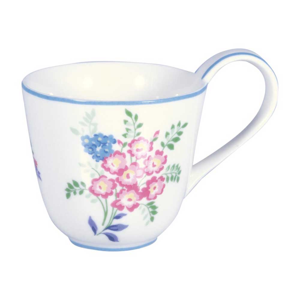 GreenGate - Elina Tasse mit Untertasse white