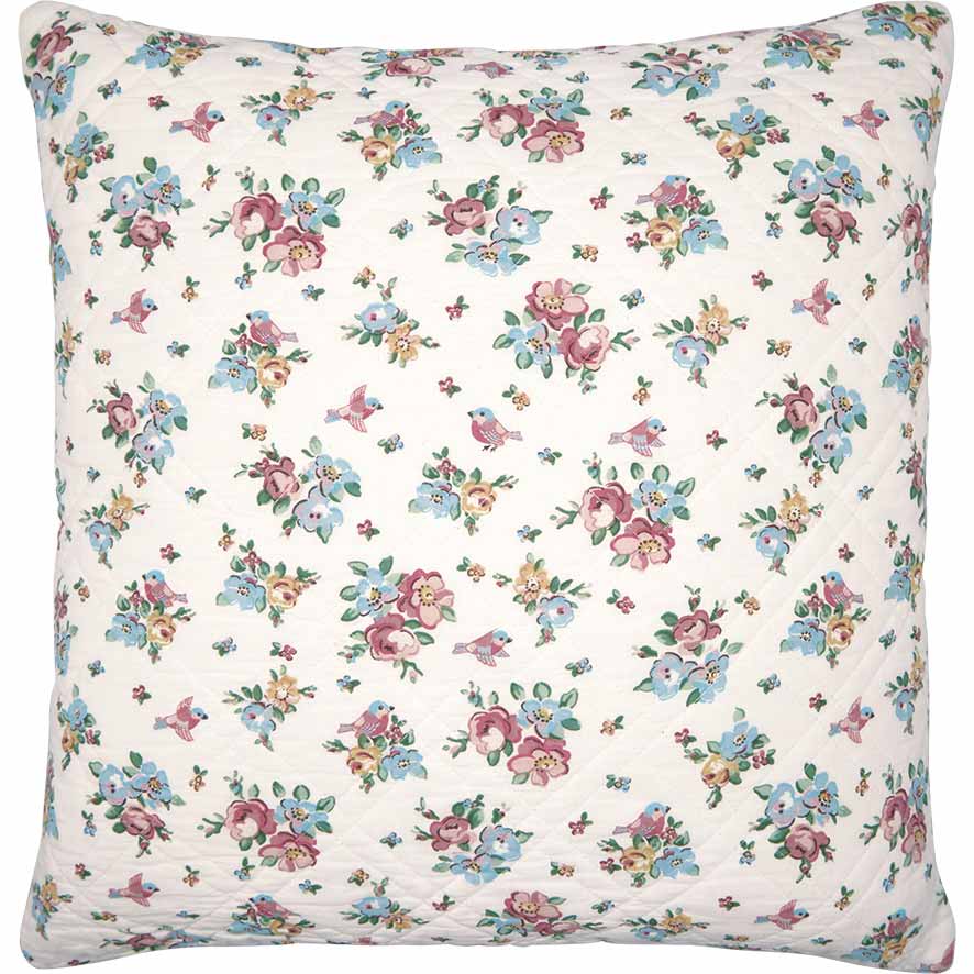 GreenGate - Ellie Kissenbezug white mit Stickerei 50 x 50 cm
