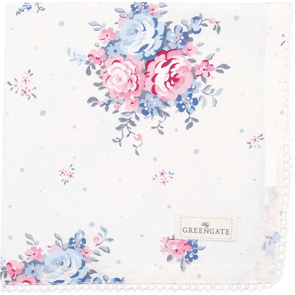 GreenGate - Emely Stoffserviette mit Spitze white (Zwischenkollektion)