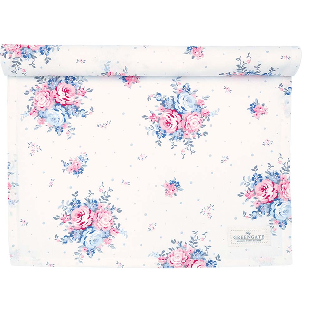 GreenGate - Emely Tischläufer white (Zwischenkollektion)