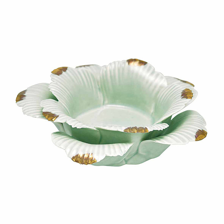 GreenGate - Flower Kerzenständer pale green medium