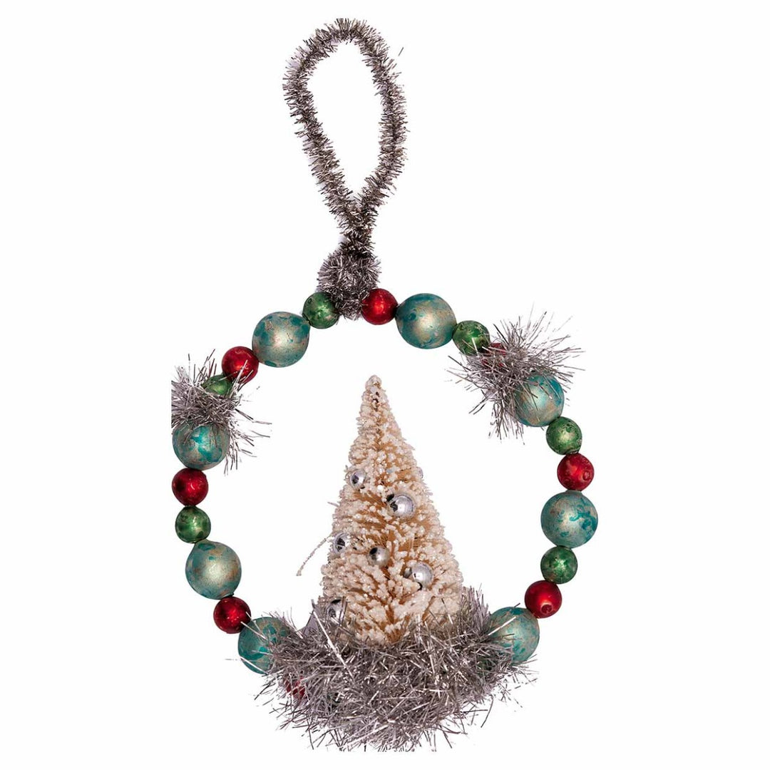 GreenGate - Glasperlenanhänger mit Baum white small