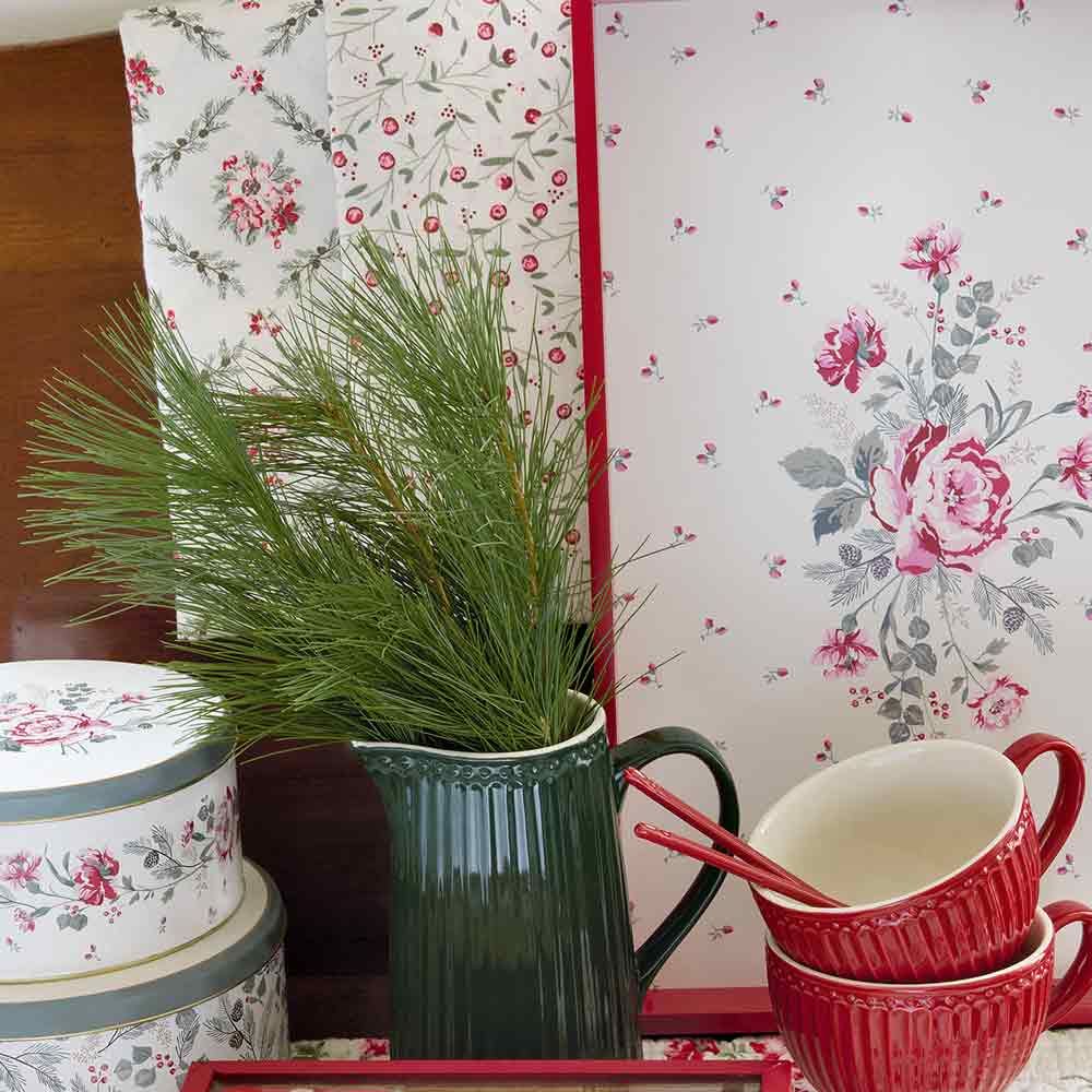 GreenGate - Gry Tischdecke white 100 x 100 cm
