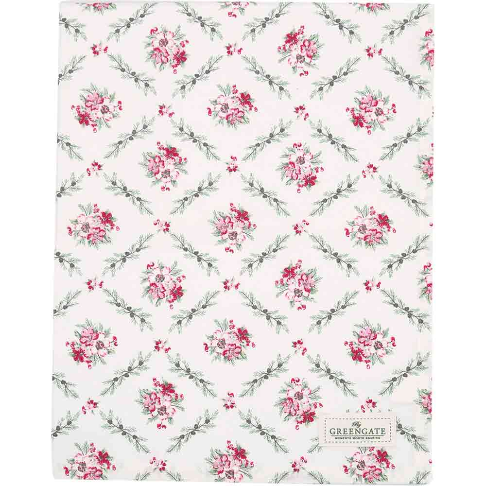 GreenGate - Gry Tischdecke white 100 x 100 cm