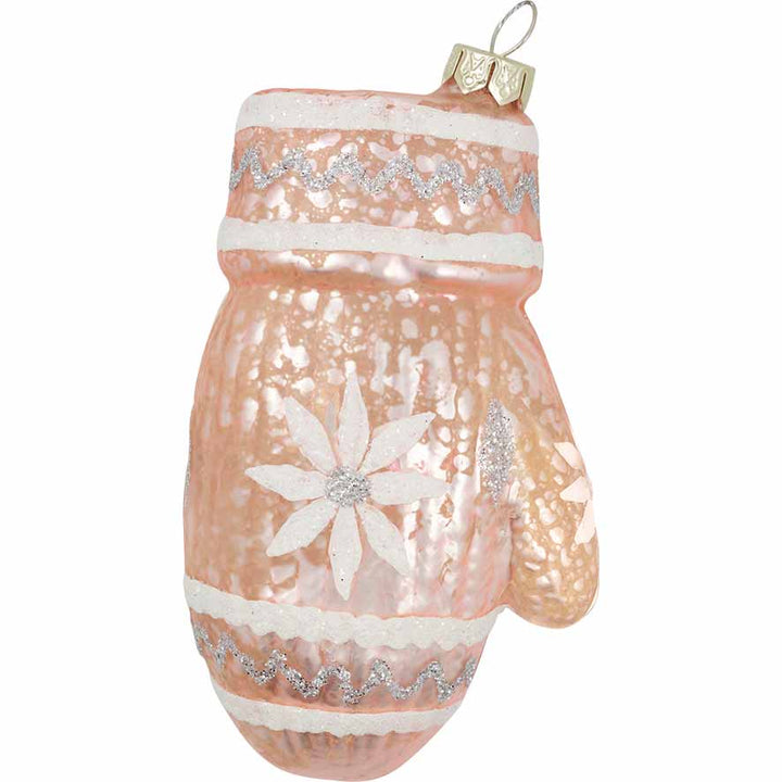 GreenGate - Handschuh Schneeflocke Anhänger pale pink large