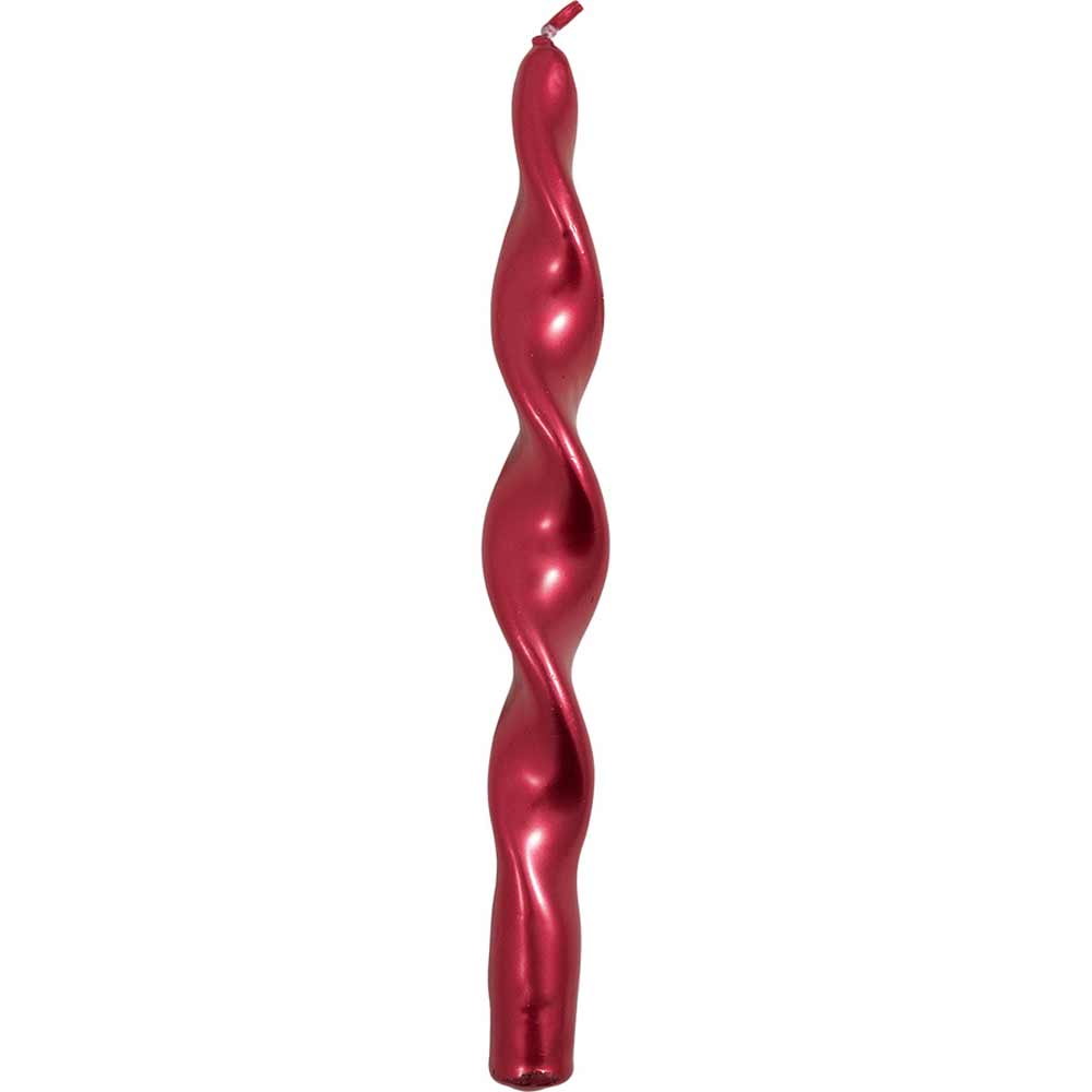 GreenGate - Kerze Twisted dark red 25 cm 2er-Set