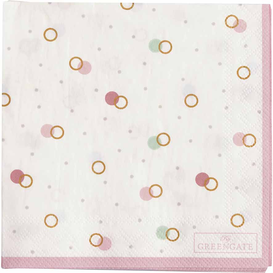 GreenGate - Kylie Papierservietten white small
