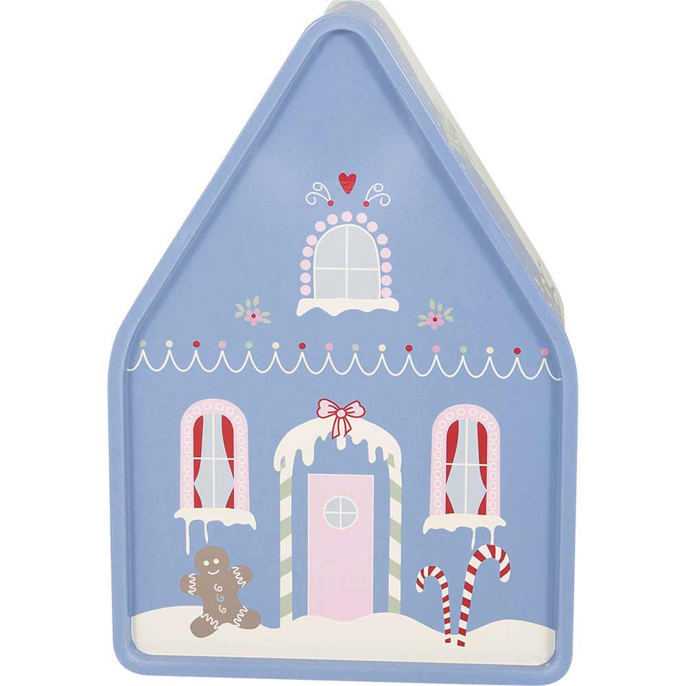 GreenGate - Laura Aufbewahrungsbox Haus dusty blue