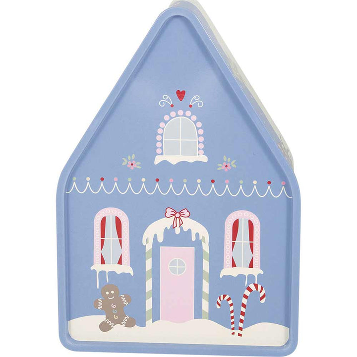 GreenGate - Laura Aufbewahrungsbox Haus dusty blue