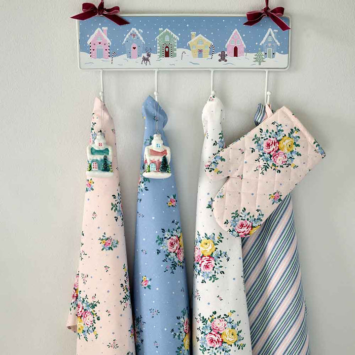 GreenGate - Laura Weihnachtsanhänger pale pink glass small