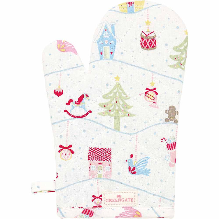 GreenGate - Laura christmas Ofenhandschuh white