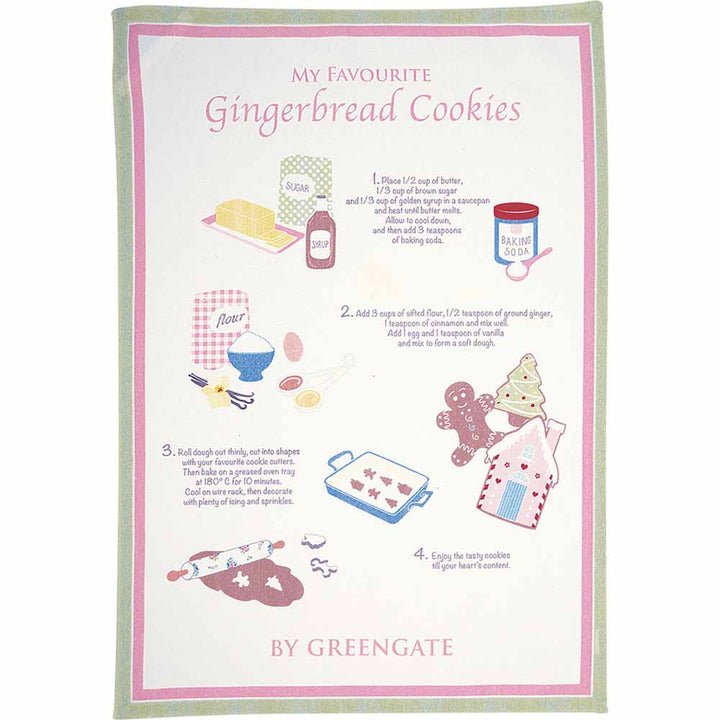 GreenGate - Laura Geschirrtuch piece printed white