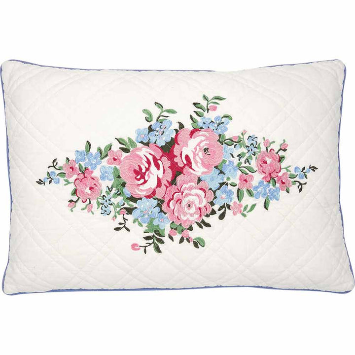 GreenGate - Laura Kissenbezug white mit Stickerei 40 x 60 cm