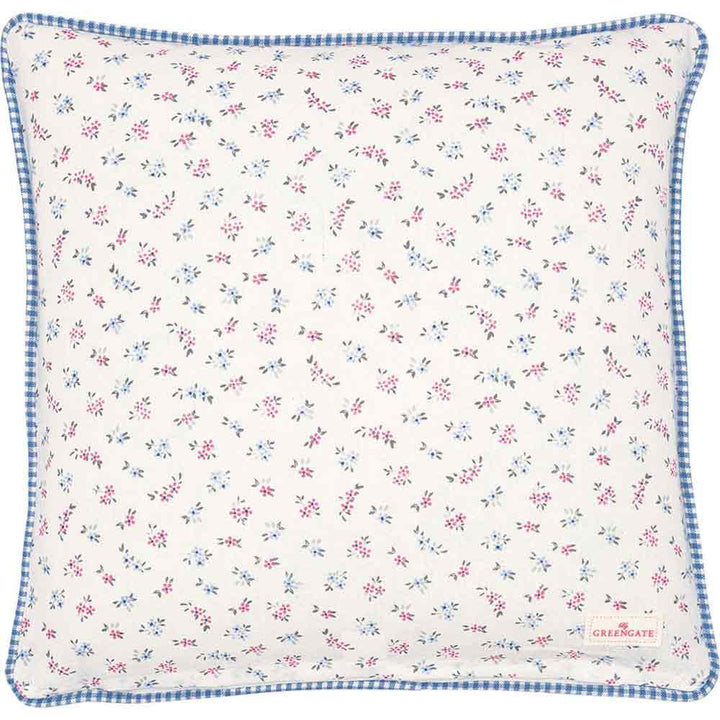GreenGate - Laura Moments Kissenbezug dusty blue mit Stickerei 40 x 40 cm
