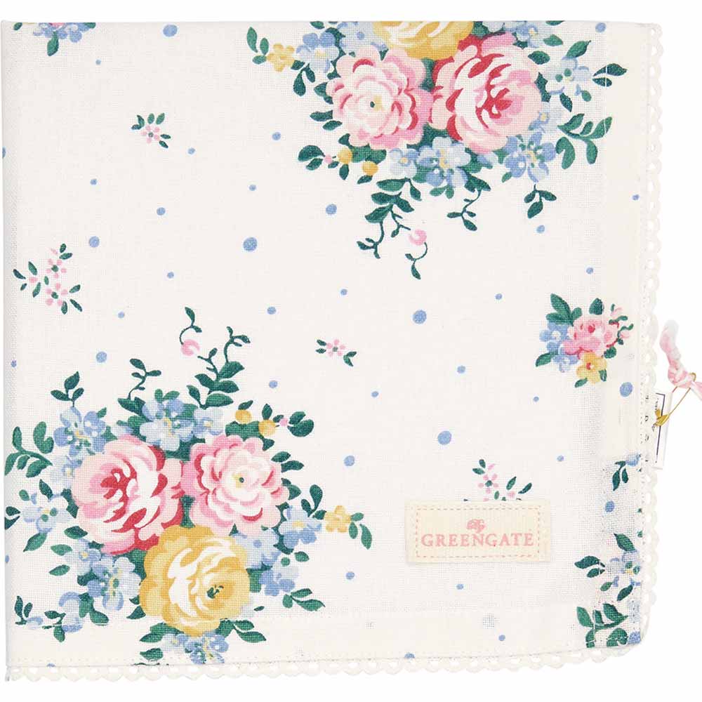 GreenGate - Laura Stoffserviette mit Spitze white