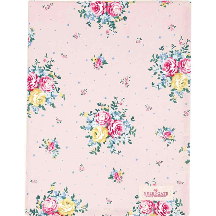 GreenGate - Laura Tischdecke pale pink 100 x 100 cm