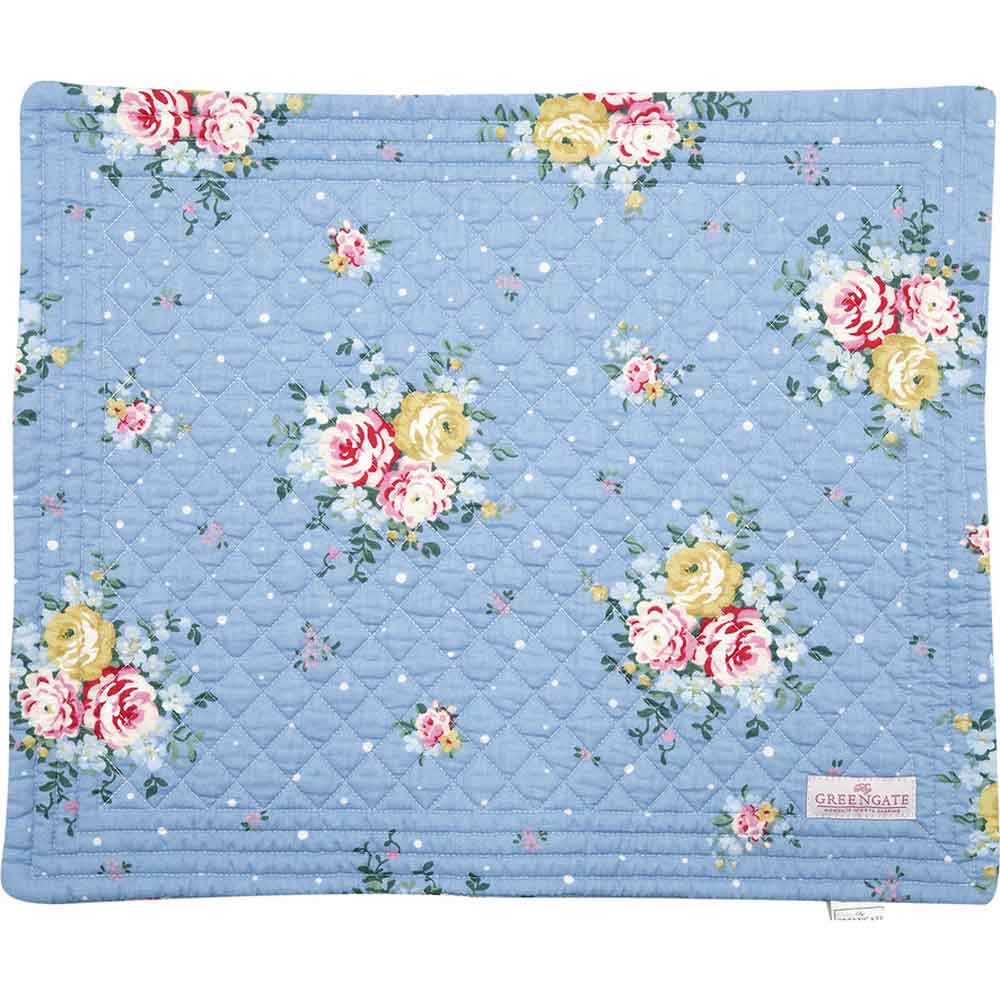 GreenGate - Laura Tischset gequilt dusty blue