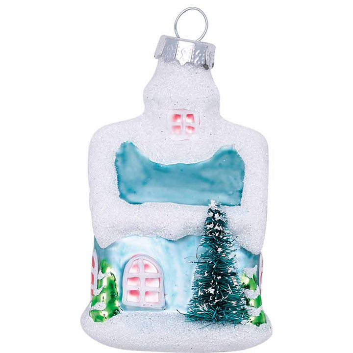 GreenGate - Laura Weihnachtsanhänger pale blue glass small