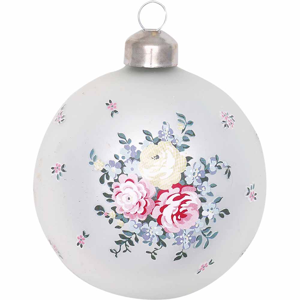 GreenGate - Laura Weihnachtskugel white