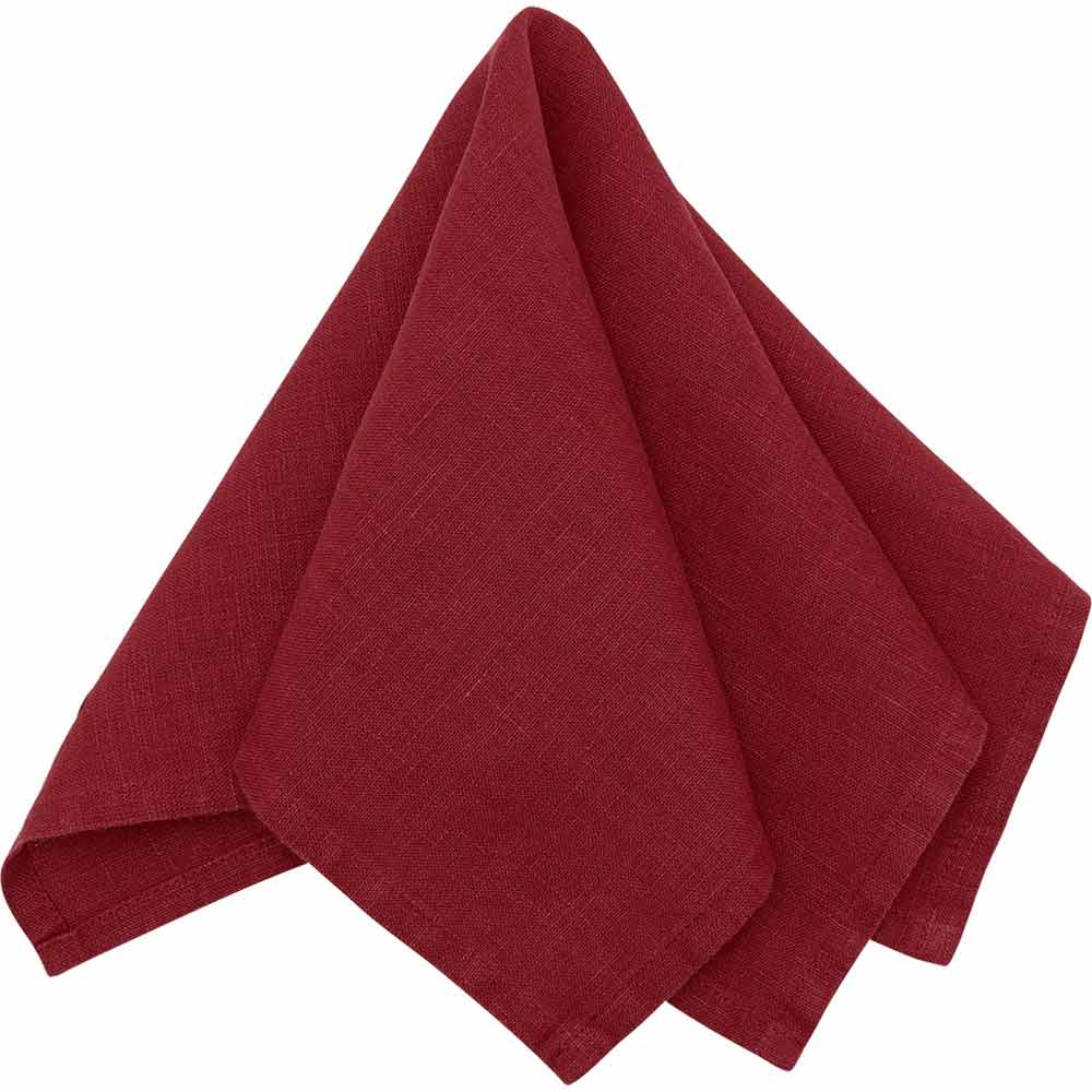 GreenGate - Leinen Stoffserviette red