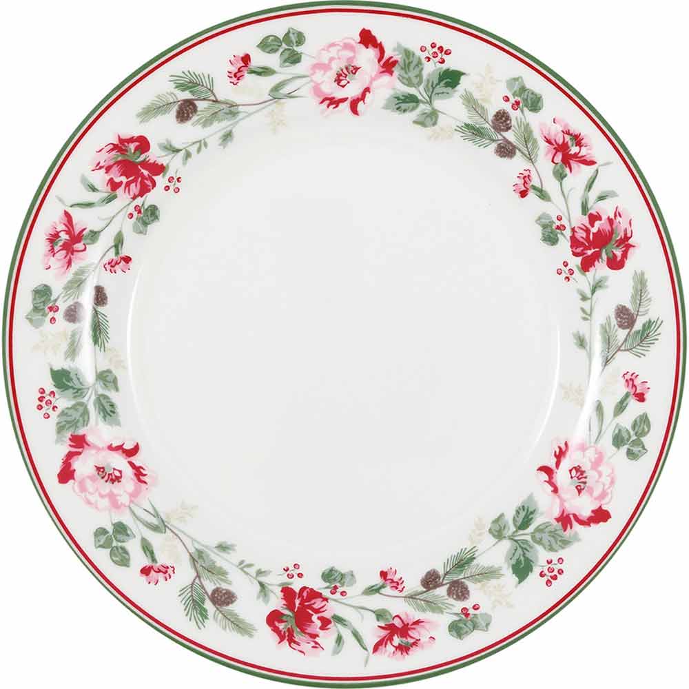 GreenGate - Leonora bouquet Frühstücksteller white
