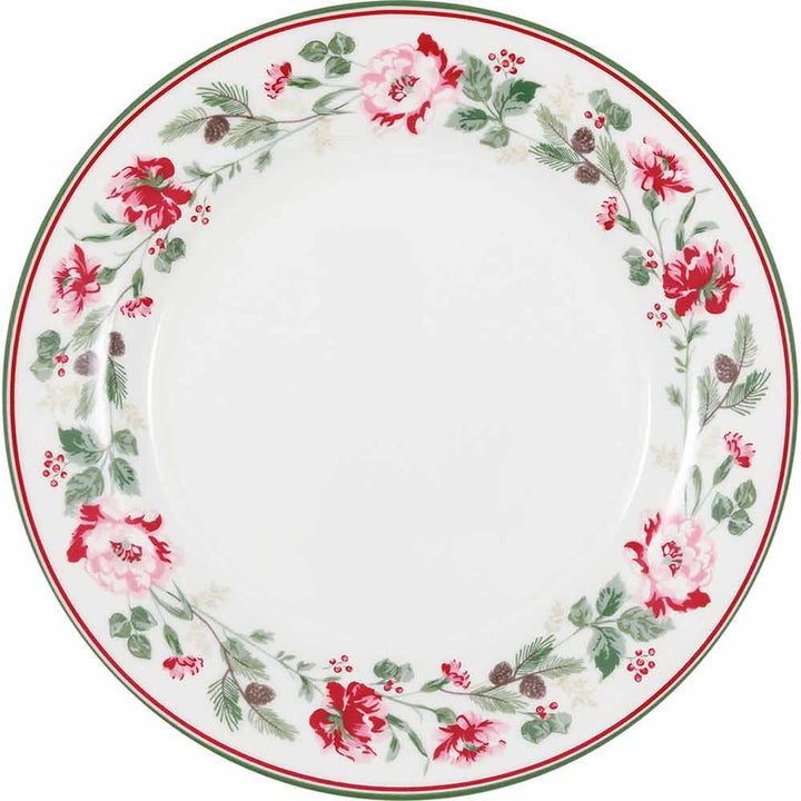 GreenGate - Leonora bouquet Frühstücksteller white