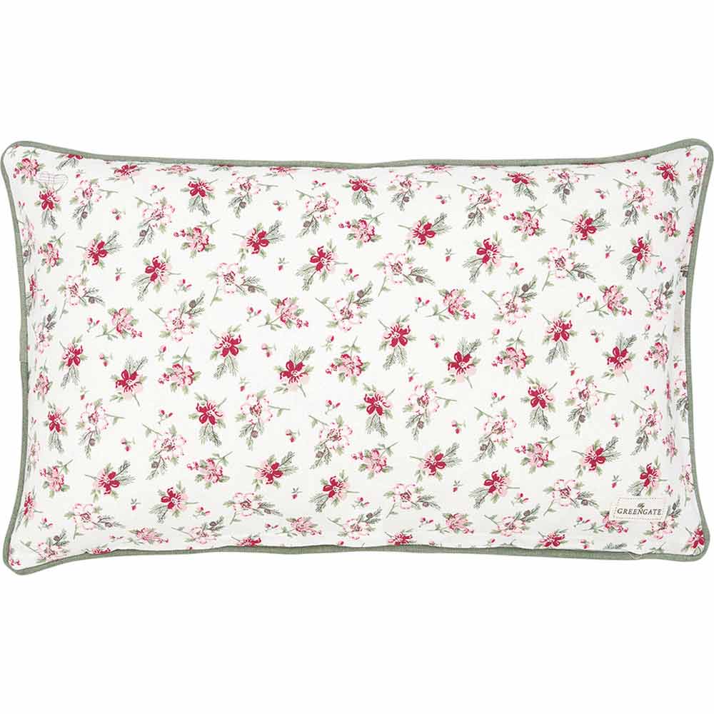 GreenGate - Leonora Kissenbezug mit Stickerei white 30 x 50 cm