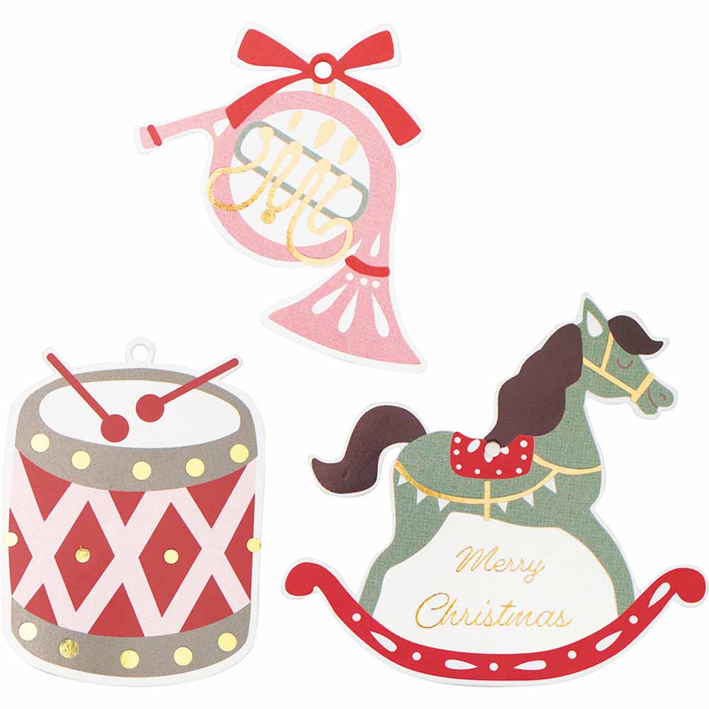 GreenGate - Leonora merry christmas Geschenkeanhänger 6er Set