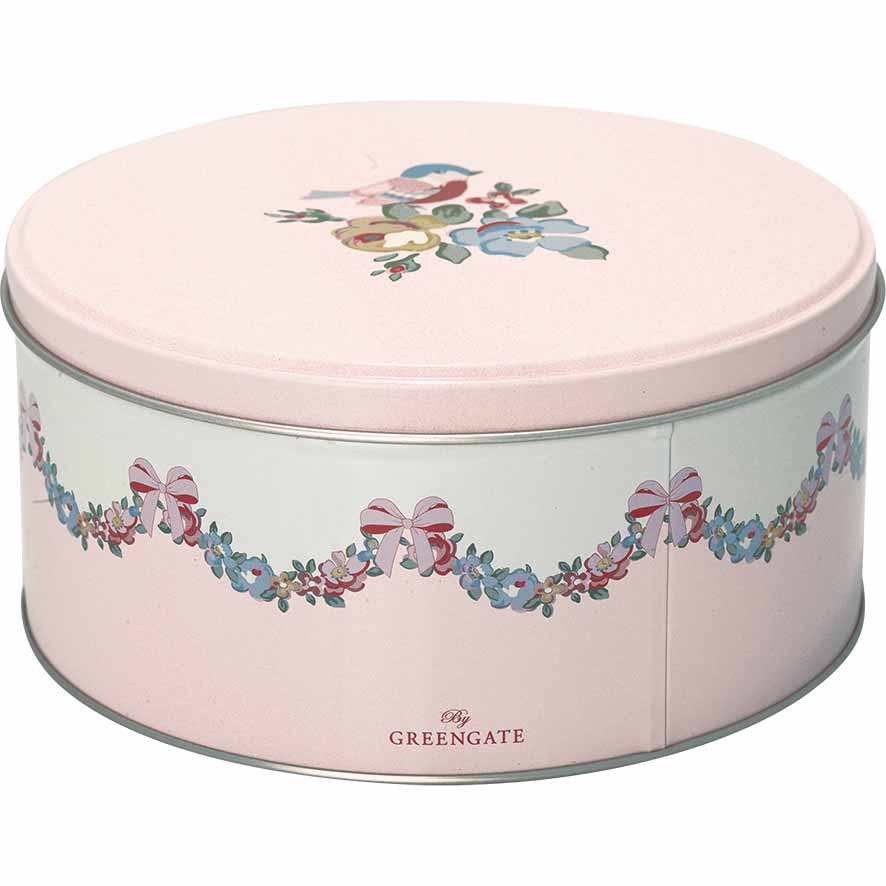 GreenGate - Madison Aufbewahrungsbox white rund 2er-Set