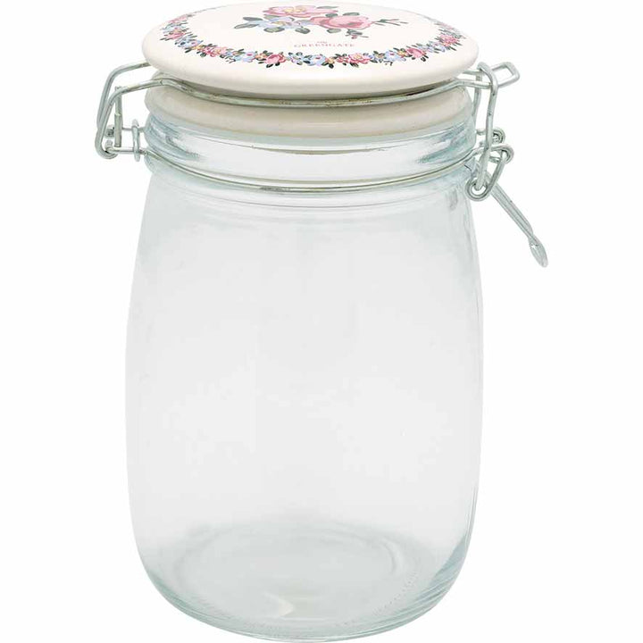GreenGate - Madison Aufbewahrungsglas white 1L