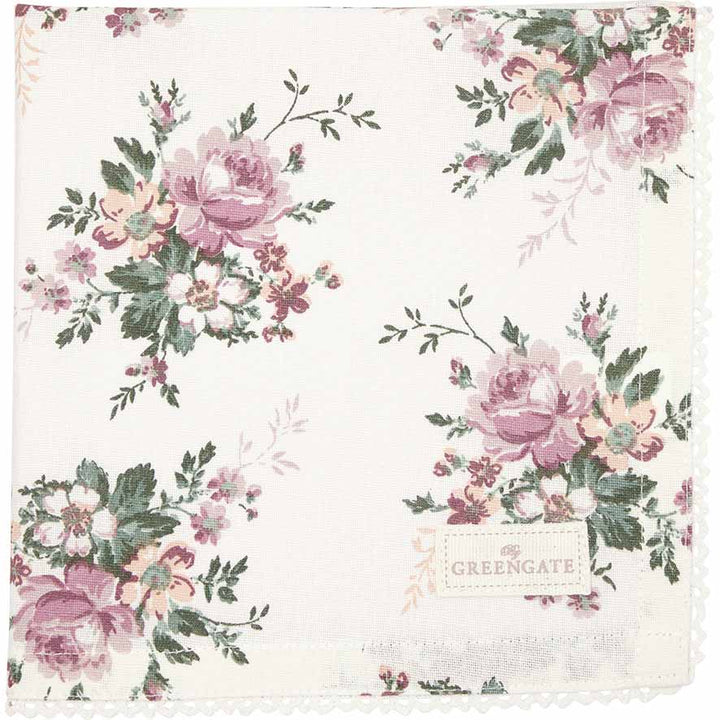 GreenGate - Marie Stoffserviette mit Spitze peach