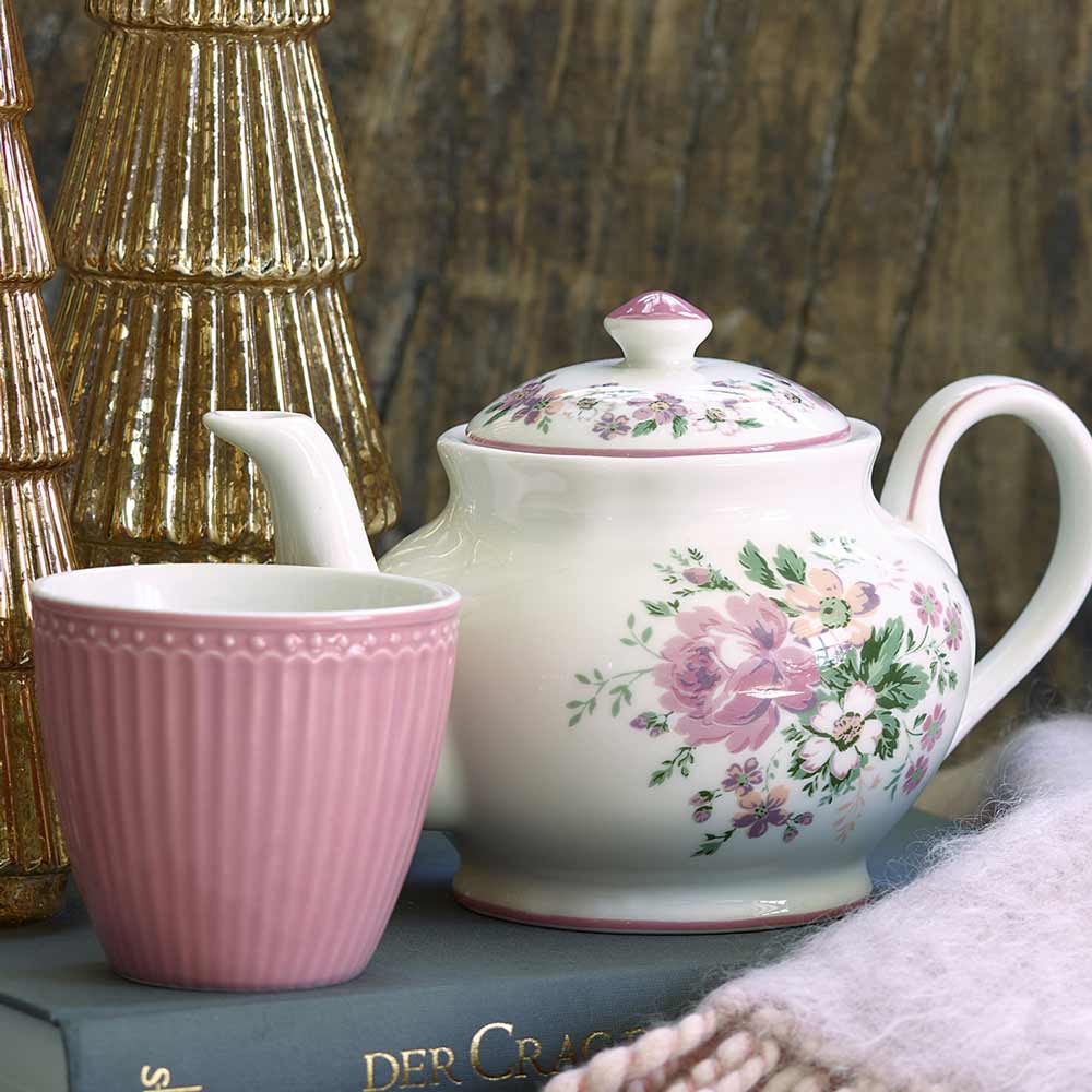 GreenGate - Marie Teekanne round dusty rose