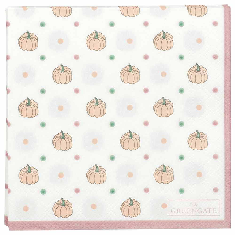 GreenGate - Clarissa Papierservietten white small