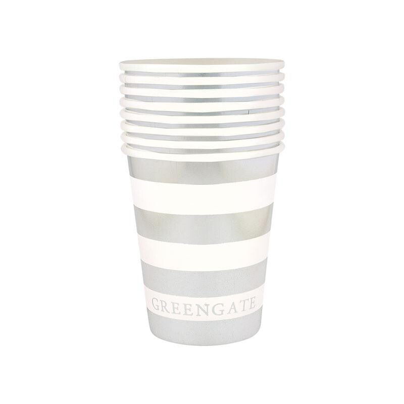 GreenGate - Pappbecher Silver 8er Set