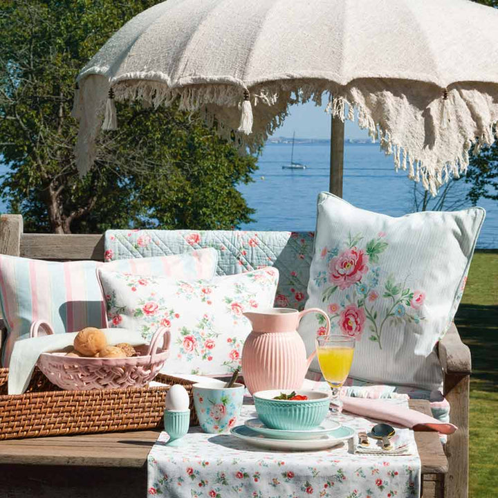 GreenGate - Alma flowers Geschirrtuch white