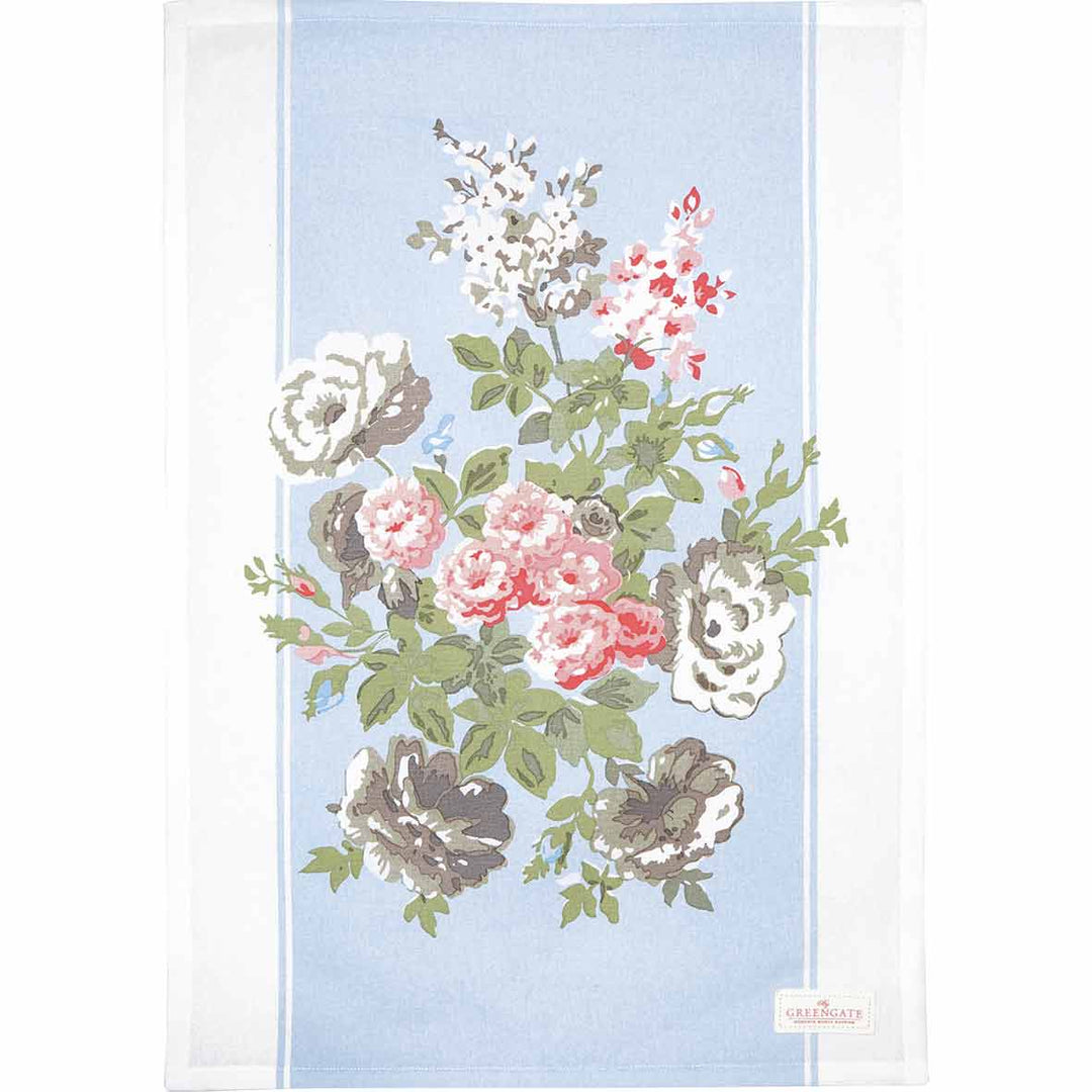 GreenGate - Petricia Geschirrtuch pale blue piece printed