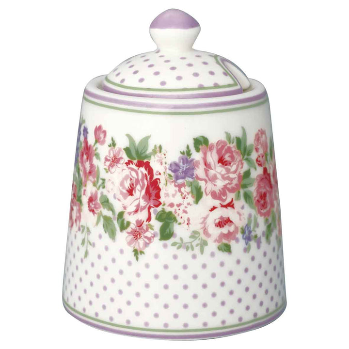GreenGate - Rose Zuckerdose white