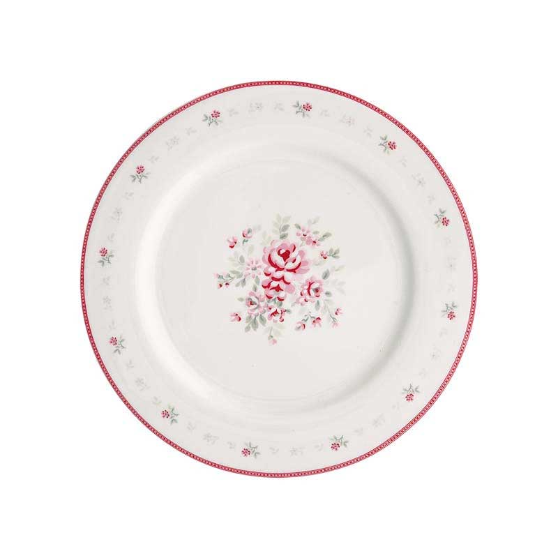 GreenGate - Flora Speiseteller white