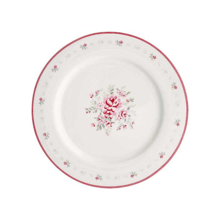 GreenGate - Flora Speiseteller white