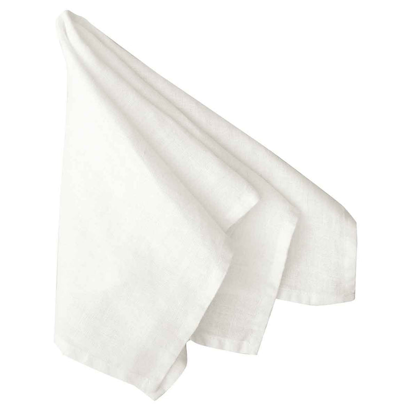 Weiße GreenGate-Stoffserviette aus Leinen